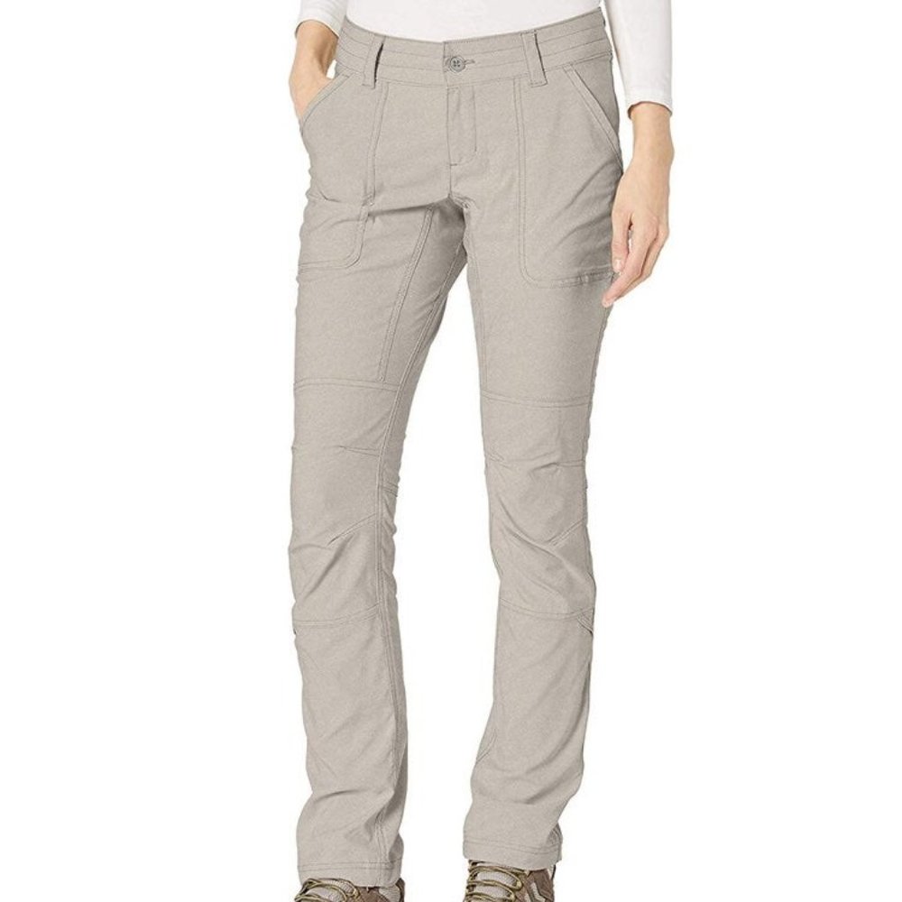 COLUMBIA Pilsner Peak Pants Tan Beige Truffle 6 LONG 6 L X34 NWT UPF 50